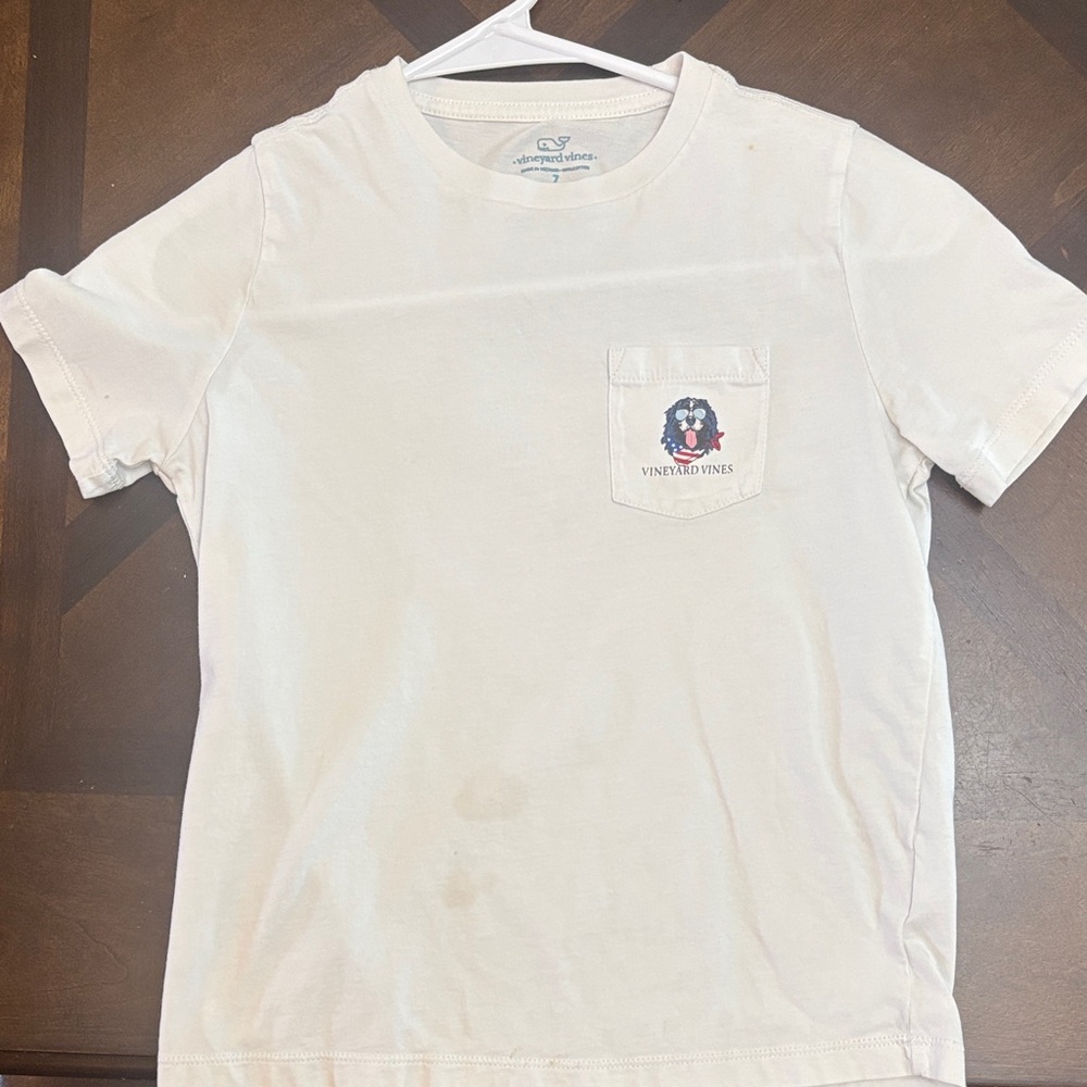 Vineyard Vines White Pocket Tee